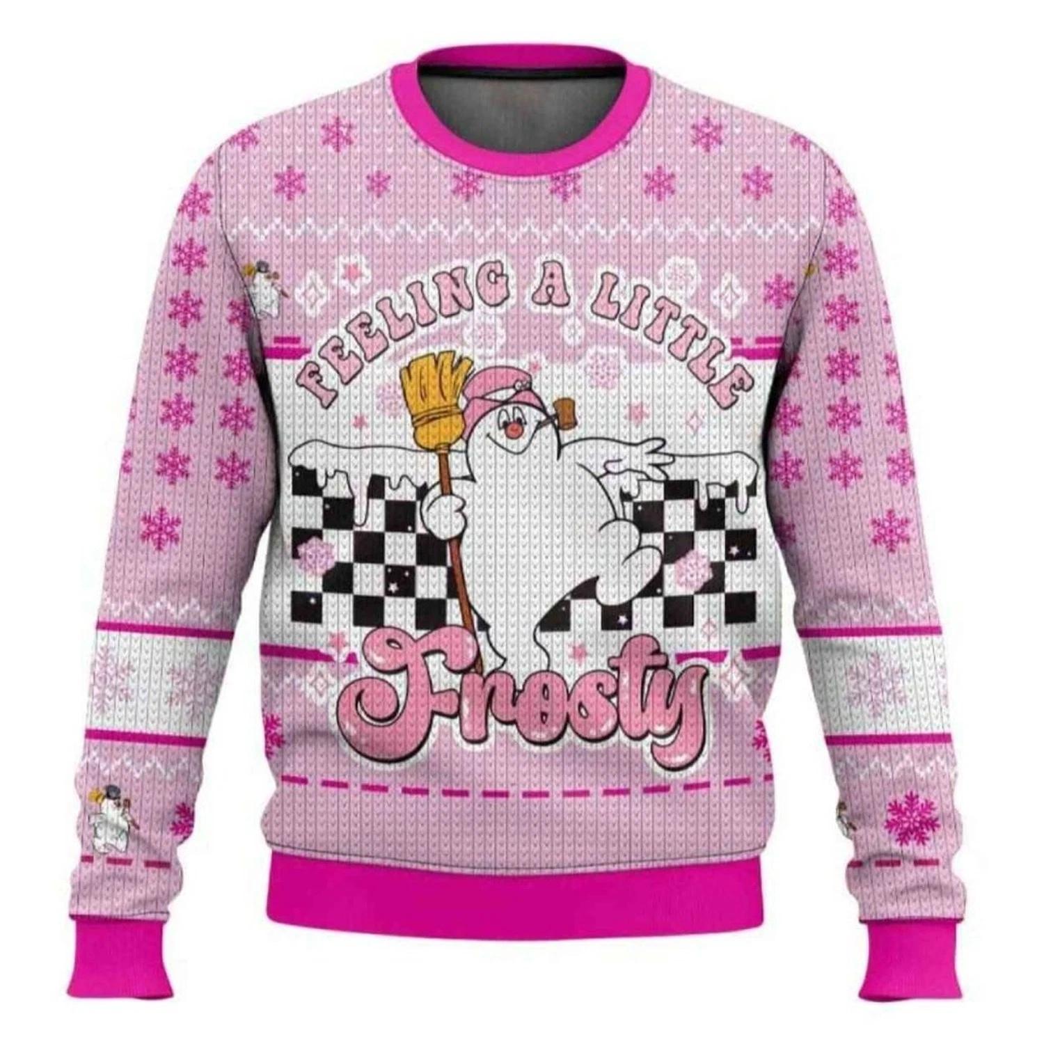 Feeling A Little Frosty Frosty The Snowman Ugly Christmas Sweater