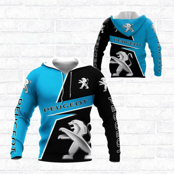 Peugeot Shirt 457, 3d Hoodie Zip Hoodie 1883