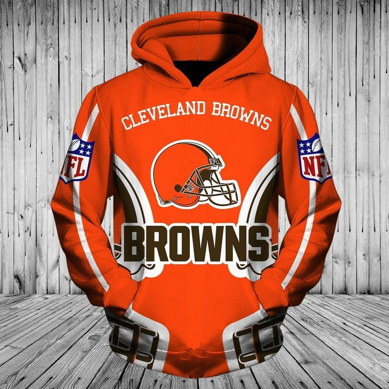 Cleveland Browns 3D All Over Print Hoodie & Zip Hoodie