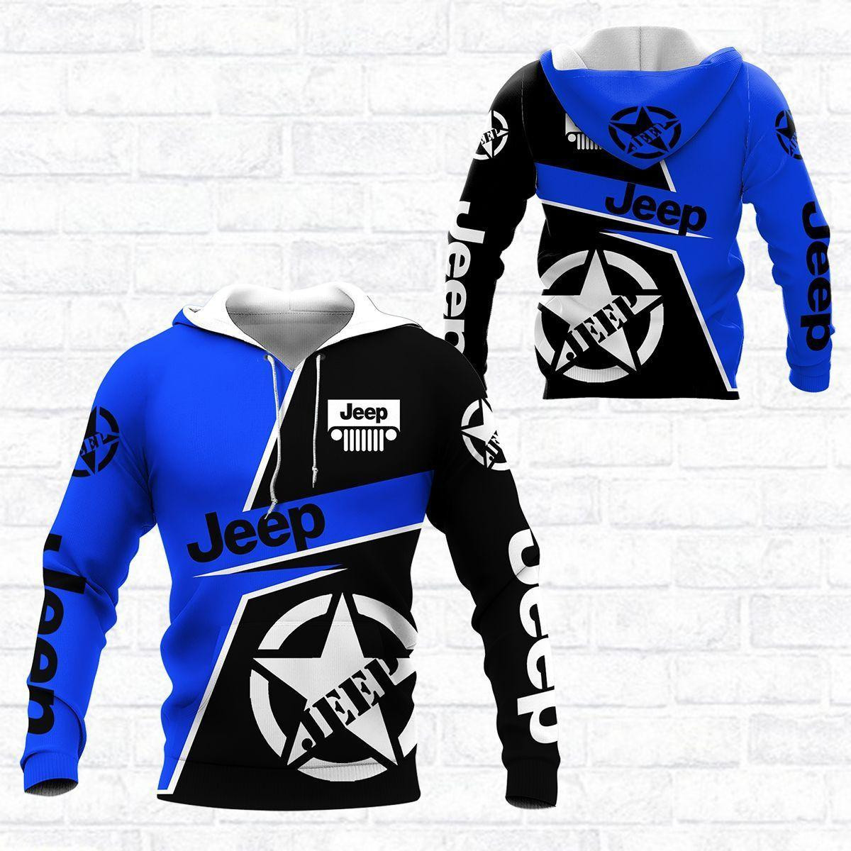 Jeep Shirt 942, 3d Hoodie Zip Hoodie