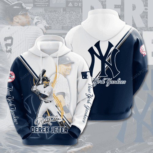 NEW YORK YANKEES Derek Jeter 3D All Over Print Hoodie & Zip Hoodie