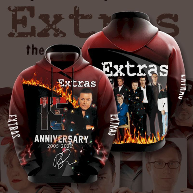 Extras 15 Anniversary 3d Hoodie