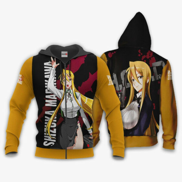 Highschool Of Dead Shizuka Marikawa Anime 3k372 Cartoon 3d Hoodie Zip Hoodie 11