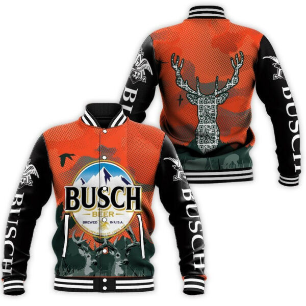 Busch Beer Deer Baseball Jacket 186