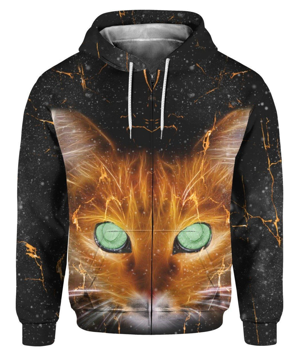 Cat Fire 3D All Over Print Hoodie & Zip Hoodie