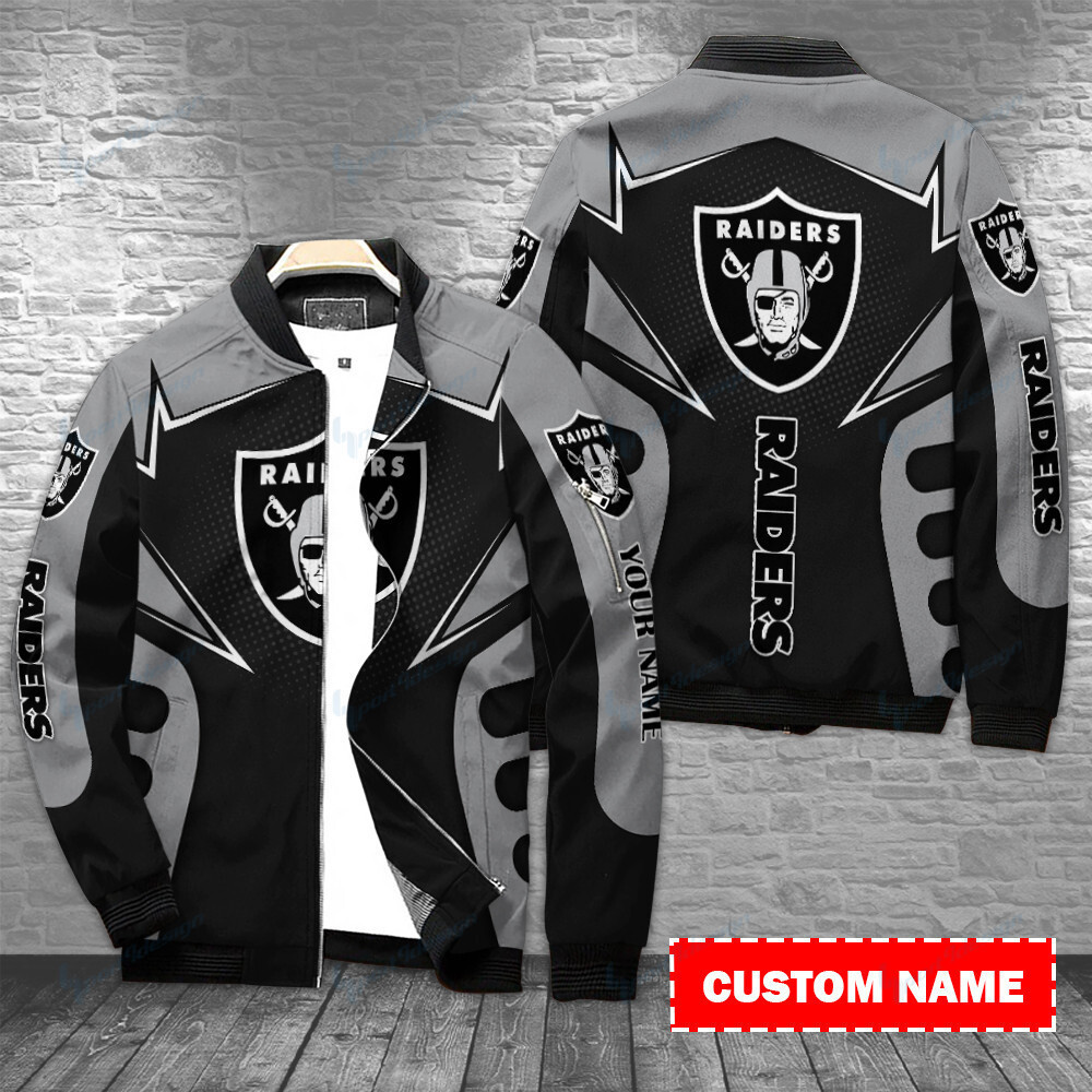 Las Vegas Raiders Personalized Bomber Jacket BG310