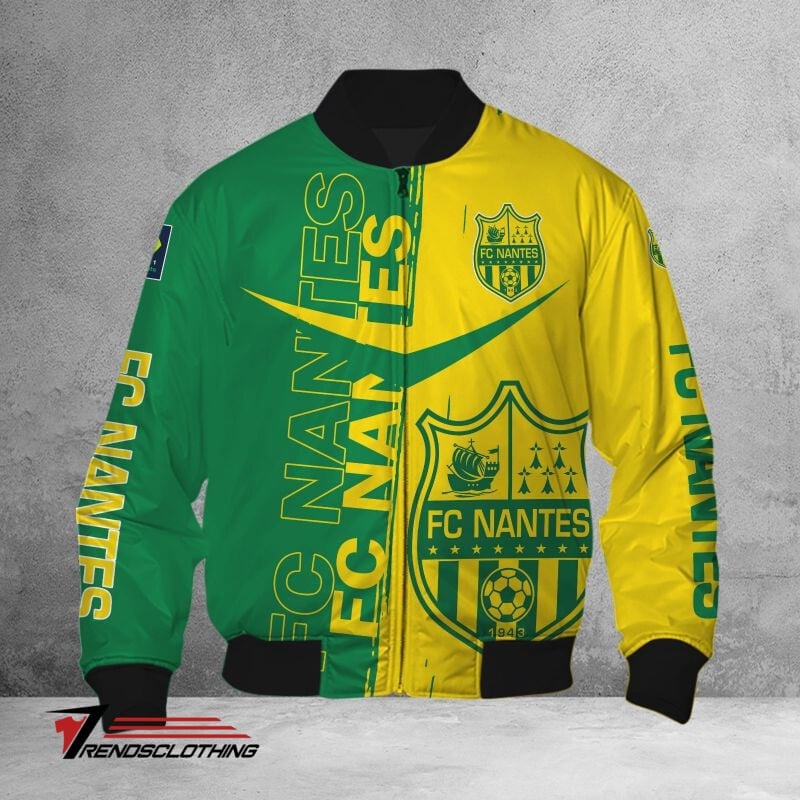 FC Nantes Green Yellow Bomber Jacket