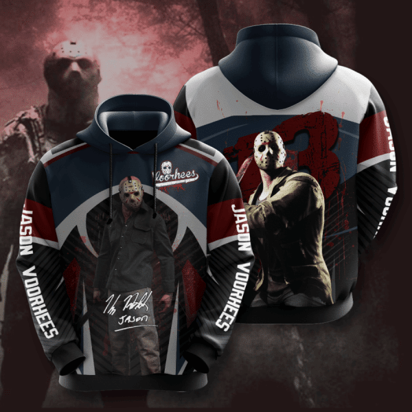 Jason Voorhees And Friday The 13th Halloween Design Gift For Fan Custom 3d Hoodie All Over Printed Hoodie 2