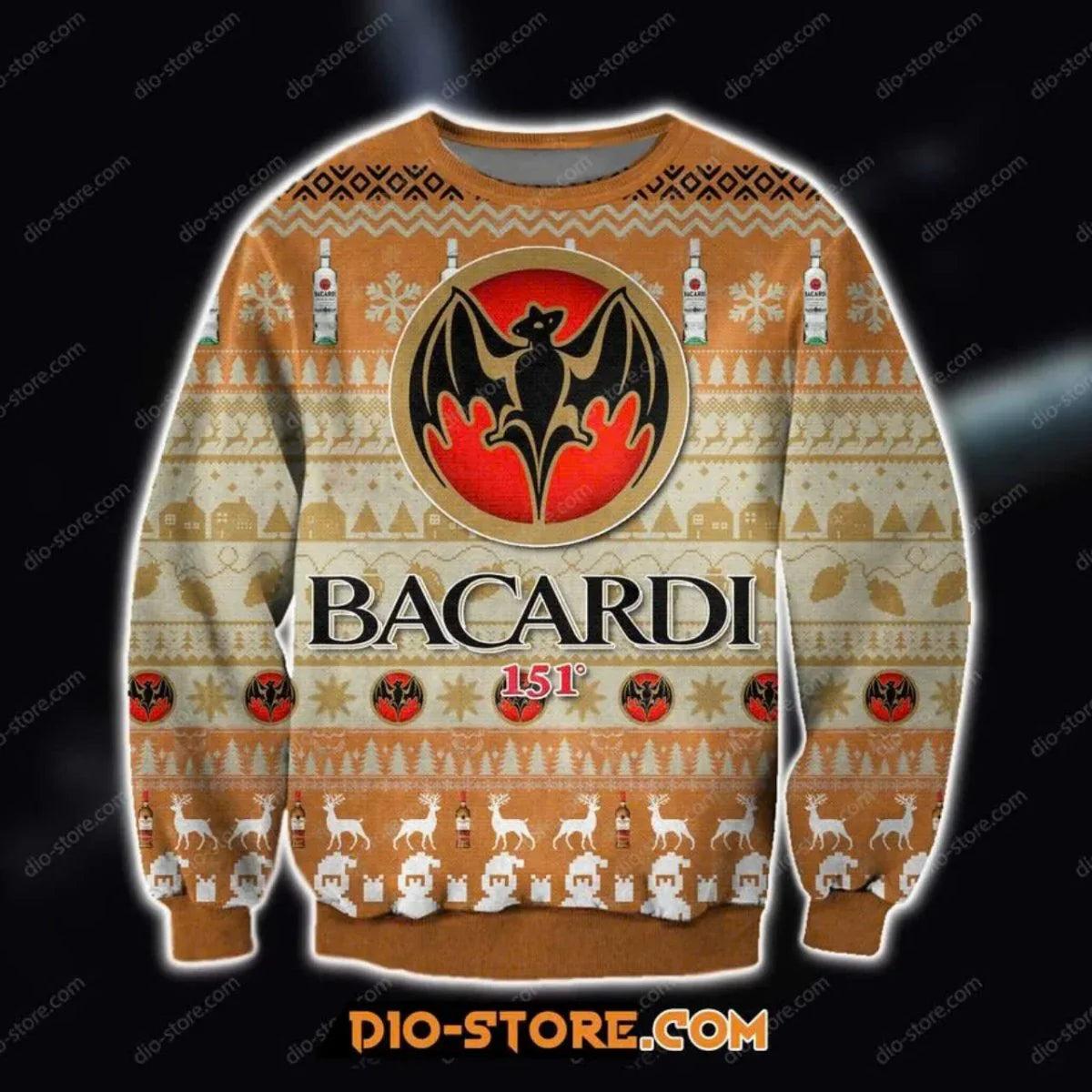 Bacardi Reindeer Ugly Christmas Sweater