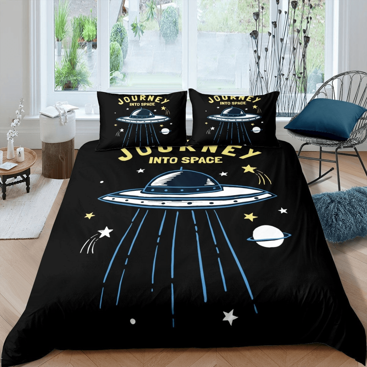 UFO Bedding Set UFO Journey Into Space Duvet Covers