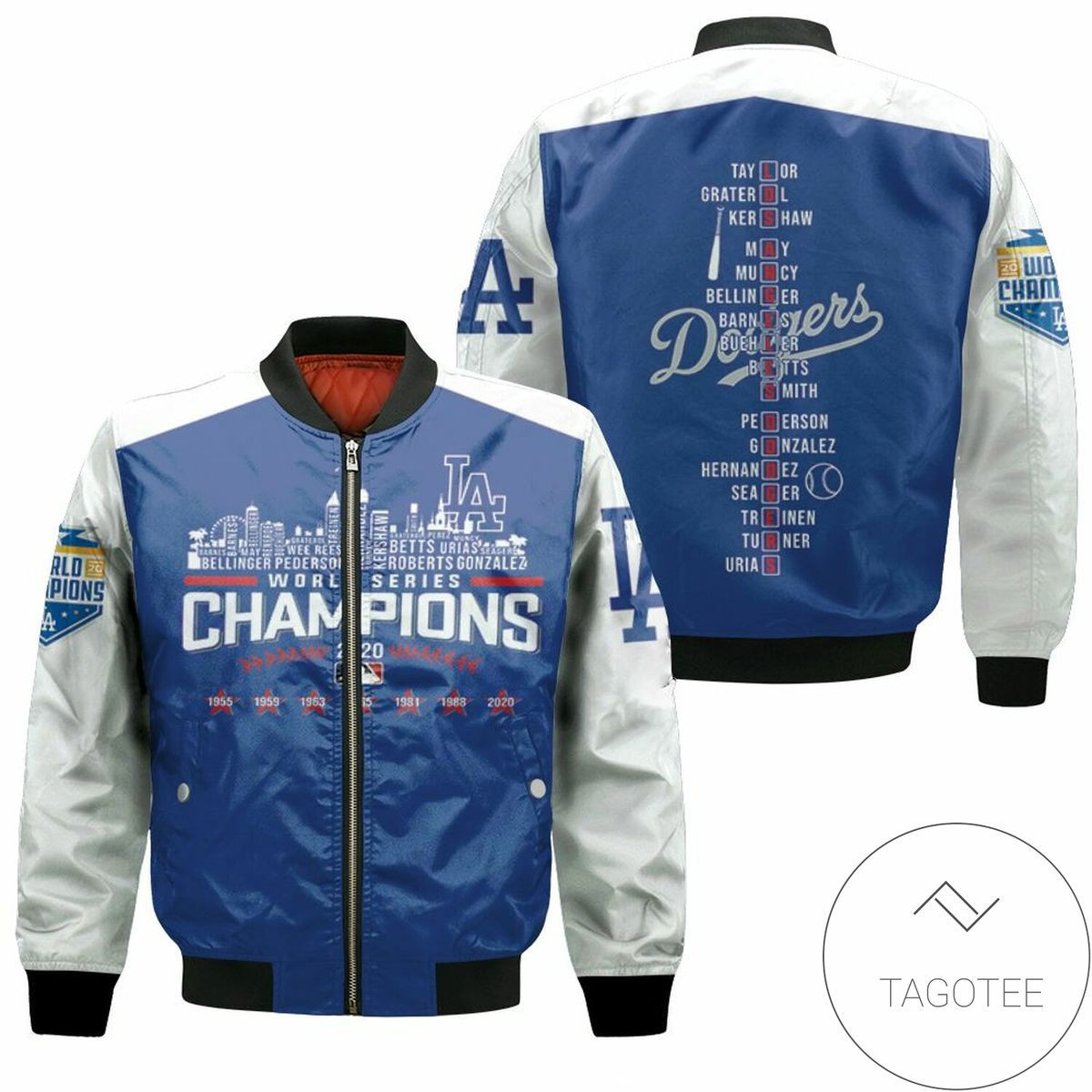 Los Angeles Dodgers Bomber Jacket V4