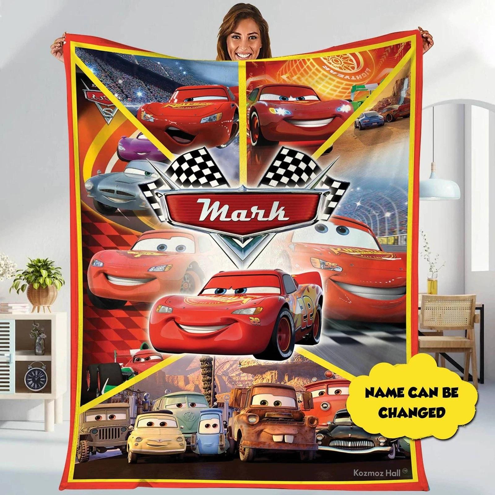 Cars Land Fleece Blanket Personalized Cars Movies Fleece Sherpa Blanket