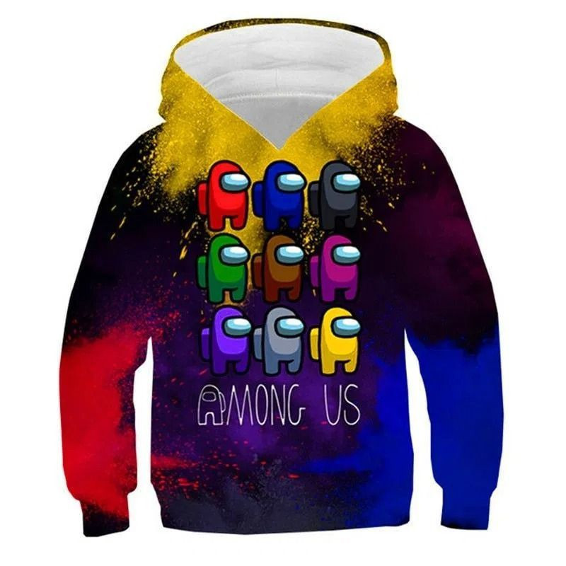 2021 Among Us New Over Print 3d Hoodie Zip Hoodie