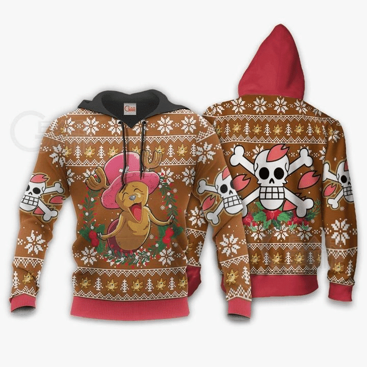 Happy Chopper Ugly Christmas One Piece 3d Hoodie Zip Hoodie