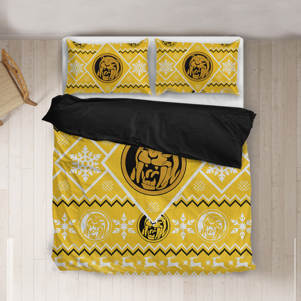 Power Ranger Bedding Set Mighty Morphin Yellow Power Ranger Duvet Covers