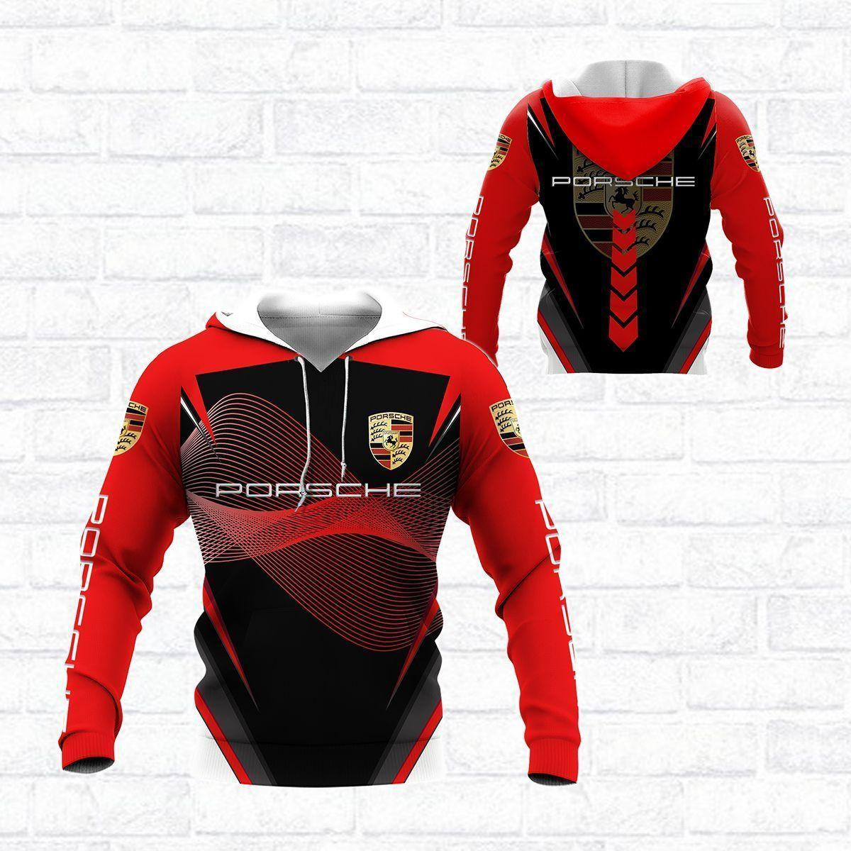 Porsche Shirt 1019, 3d Hoodie Zip Hoodie