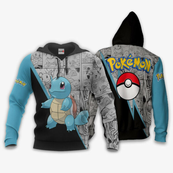 Squirtle Anime Pokemon 1k940 Cartoon Graphic Outfits Aop 3d Hoodie Zip Hoodie 2762