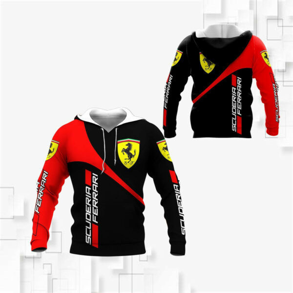 Scuderia Ferrari Luxyry Racing Car F1 8k149 3d Zip Hoodie Hoodie Ii0 2652