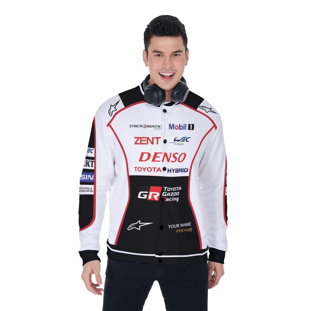 Toyota Gazoo Denso Toyota Hybrid Racing Apparel, Toyota Custom Baseball Jacket 35