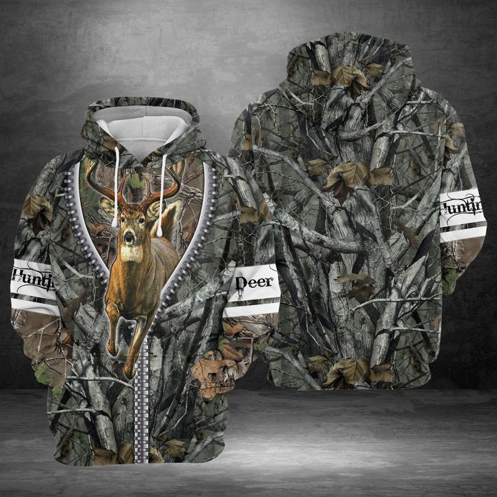 Deer Zipper 3D All Over Print Hoodie & Zip Hoodie