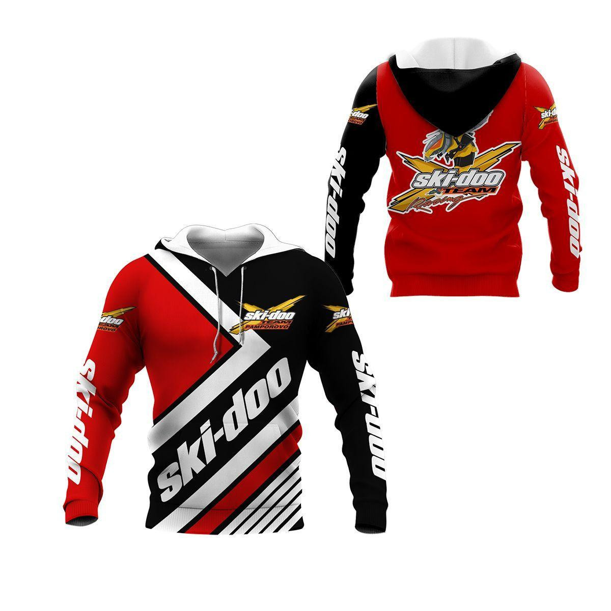 Ski-doo Racing Team 7k770 3d Zip Hoodie Hoodie Ii0