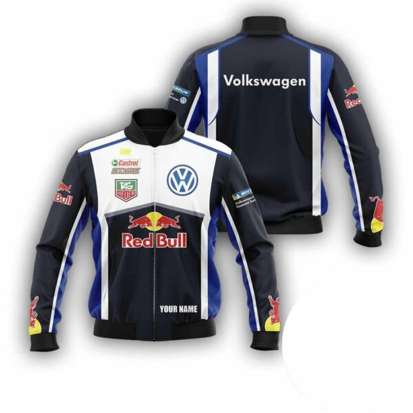 Personalized Volkswagen Red Bull Racing Castrol Edge Bomber Jacket 902 47