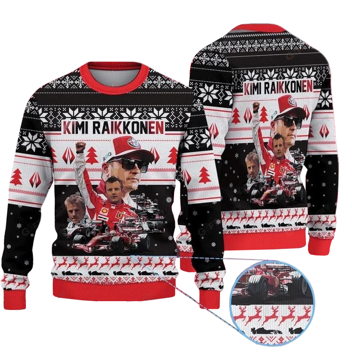 Formula Racing Inspired Ugly Christmas Sweater 2025