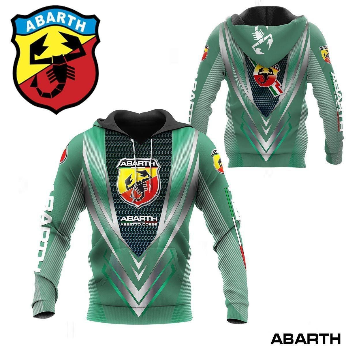 Abarth Shirt 11, 3d Hoodie Zip Hoodie