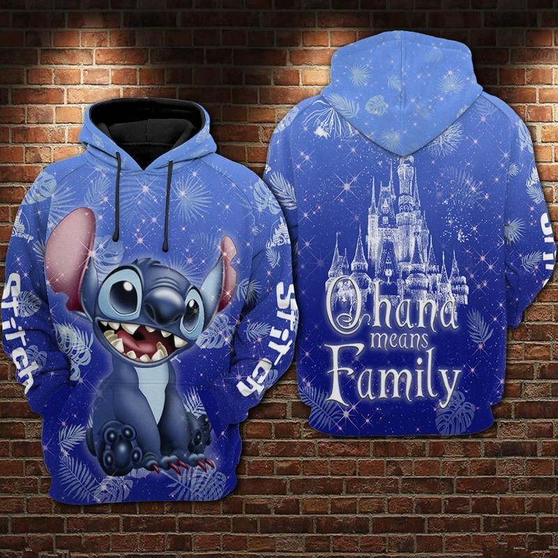 Stitch Lilo & Stitch Over Print 3d Hoodie Zip Hoodie