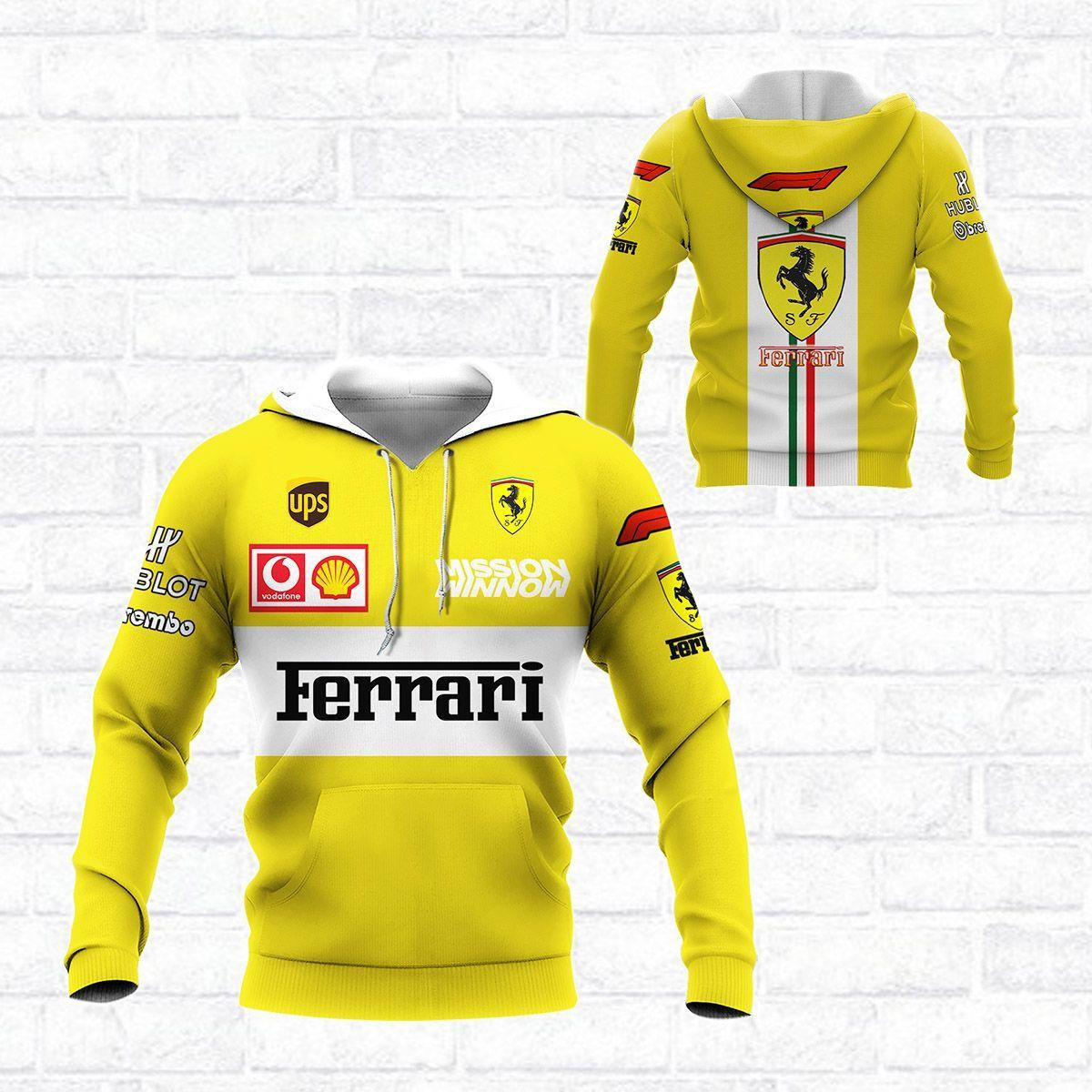 Scuderia Ferrari Luxyry Racing Car 7k967 3d Zip Hoodie Hoodie Ii0