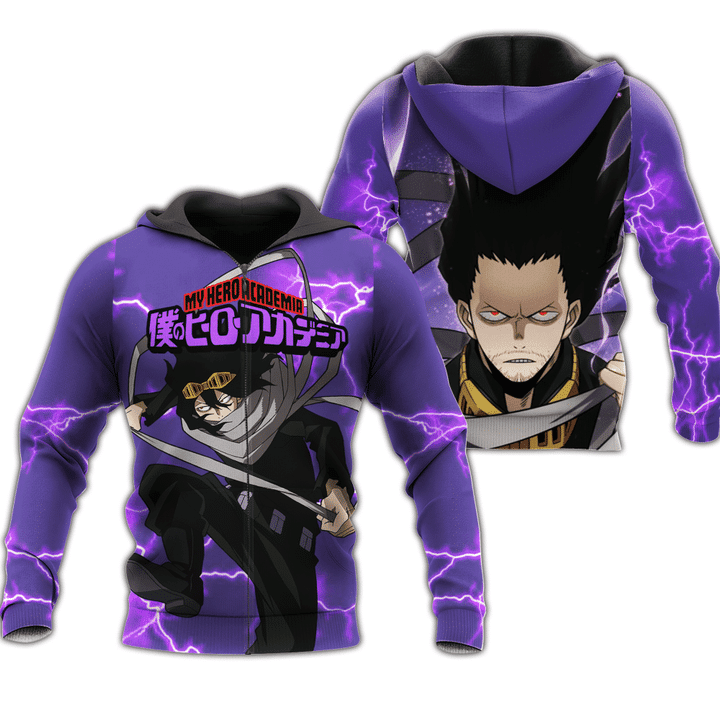 Shouta Aizawa My Hero Academia 3d Hoodie Zip Hoodie