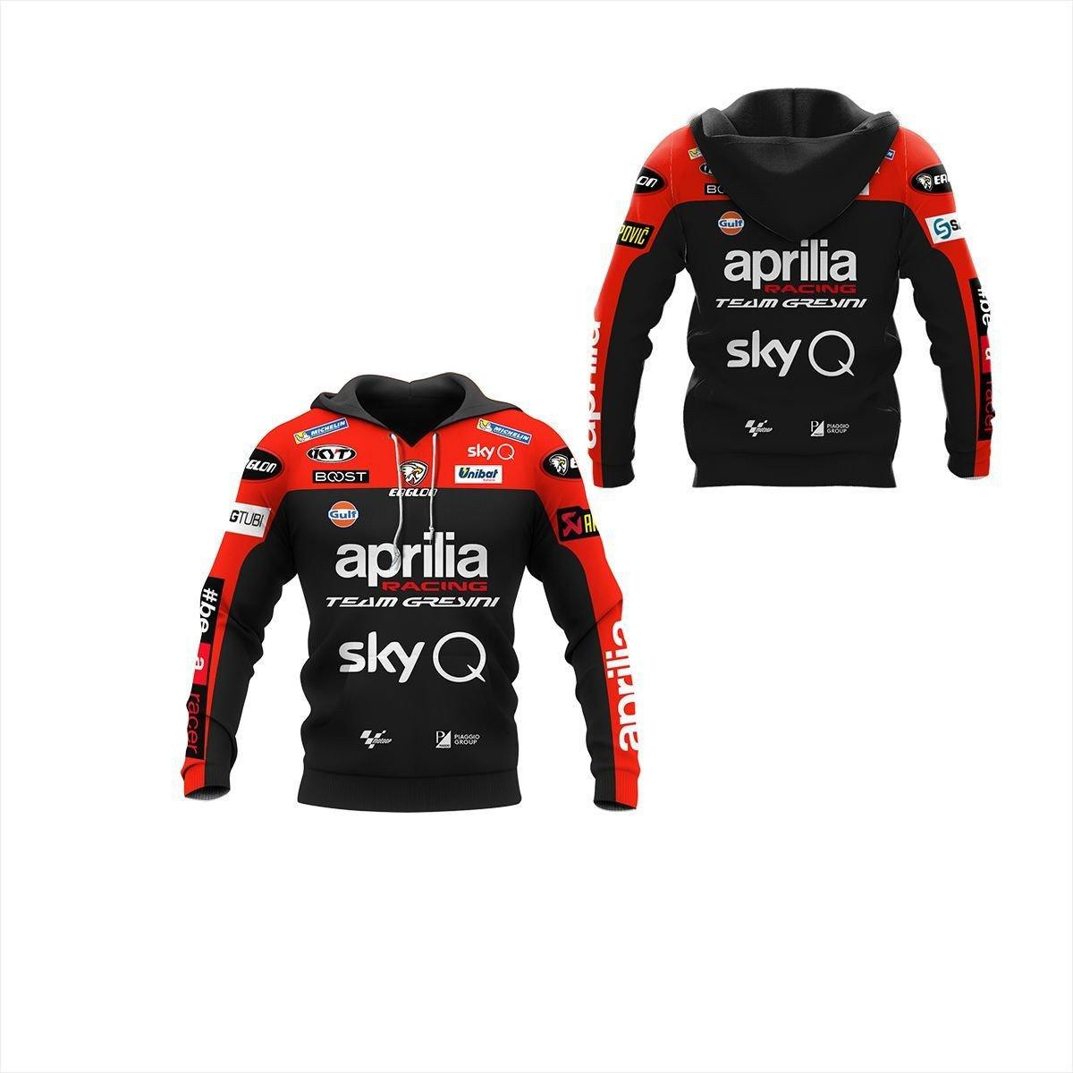 Aprillia Shirt 168, 3d Hoodie Zip Hoodie
