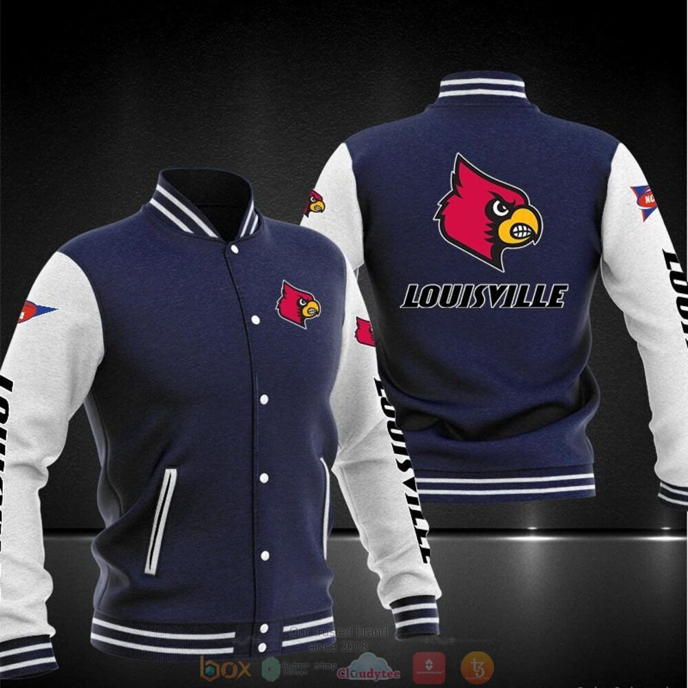 Louisville Cardinals Navy Blue Baseball Jacket
