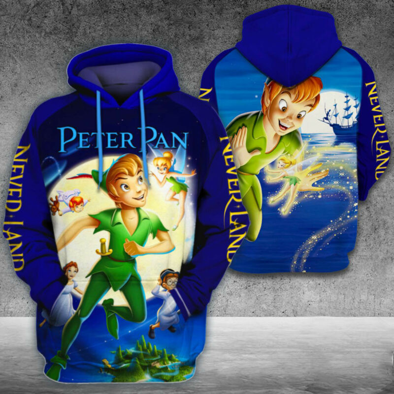 Peterpan Over Printed 3d Hoodie