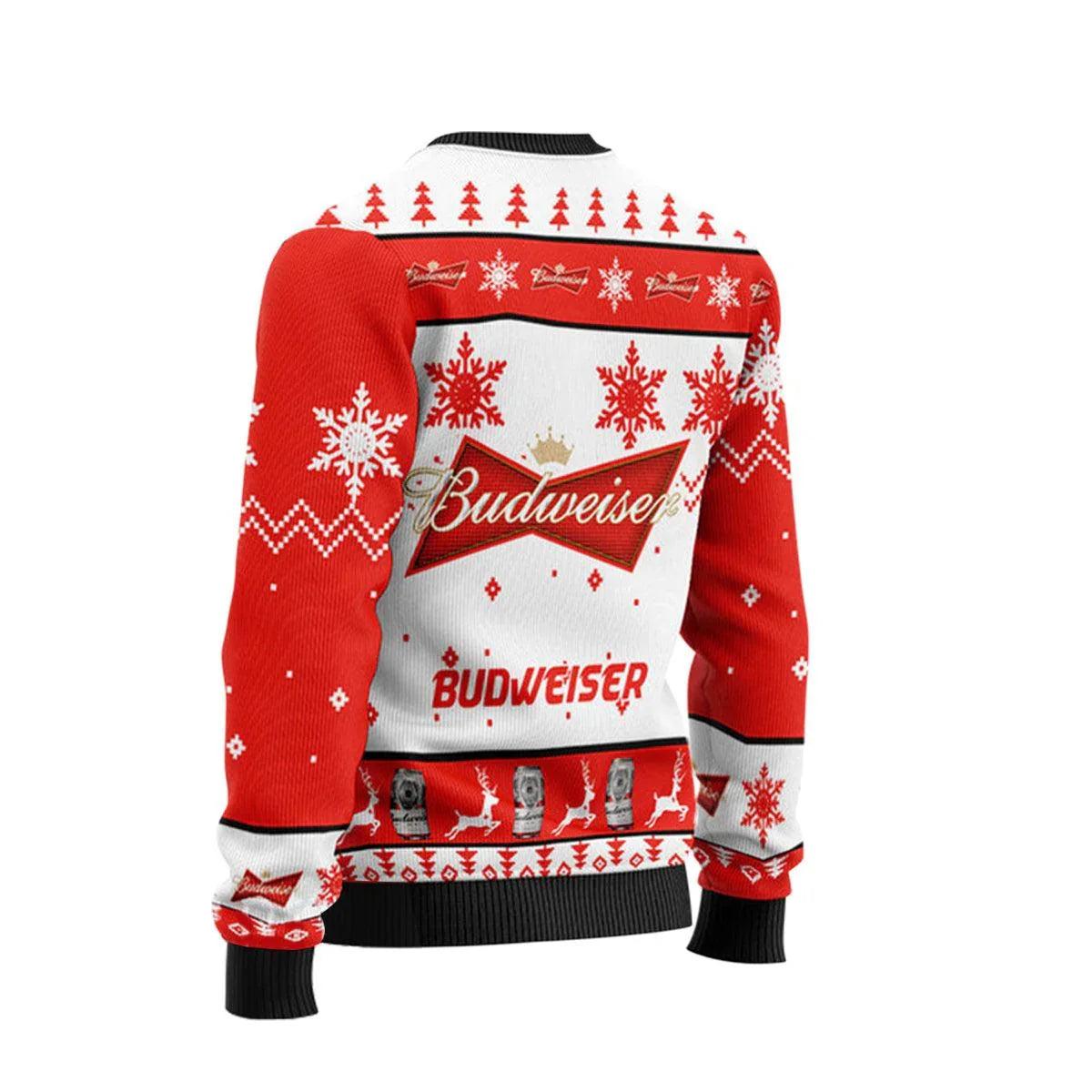 Xmas Budweiser Ugly Christmas Sweater