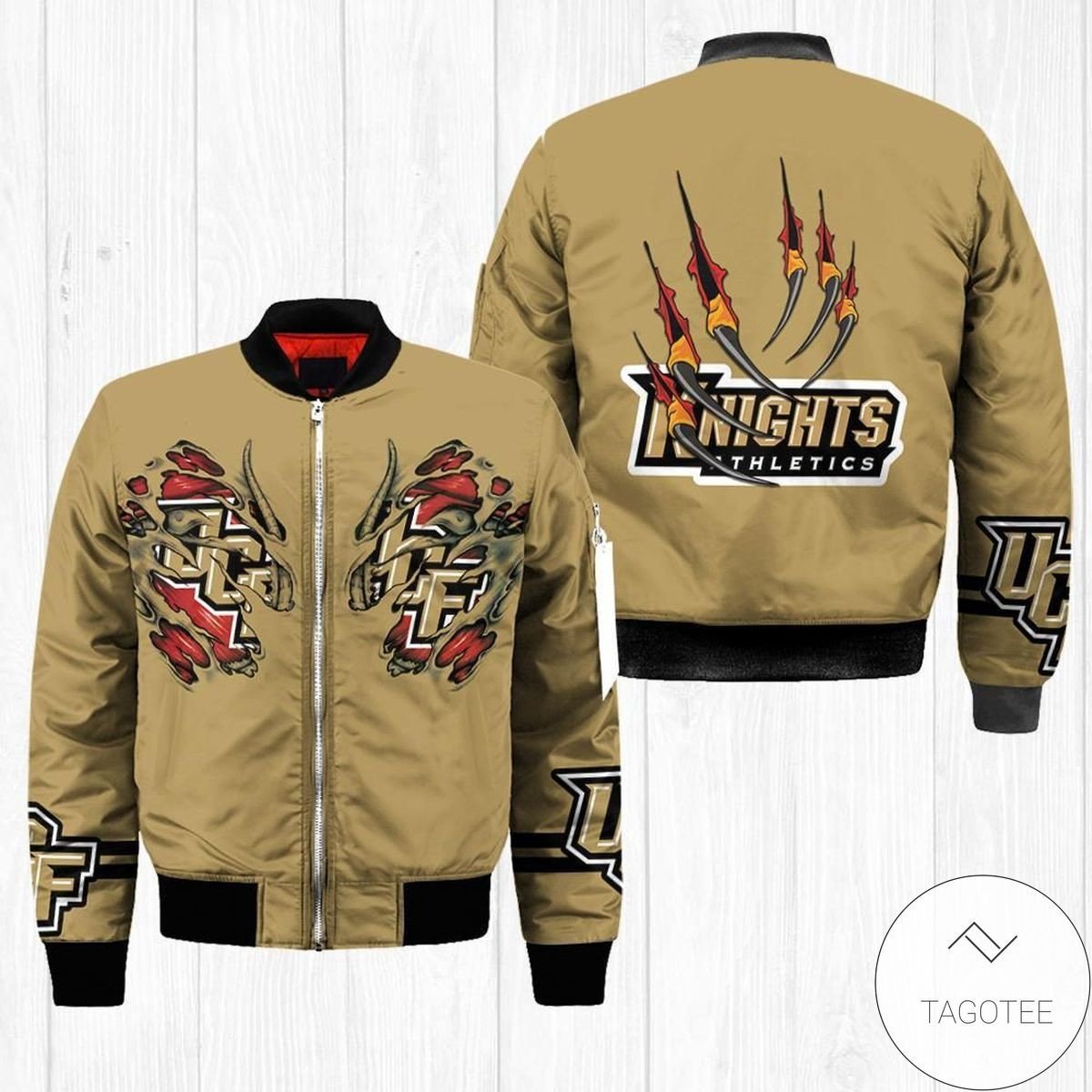 UCF Knights Gold Scratch Bomber Jacket