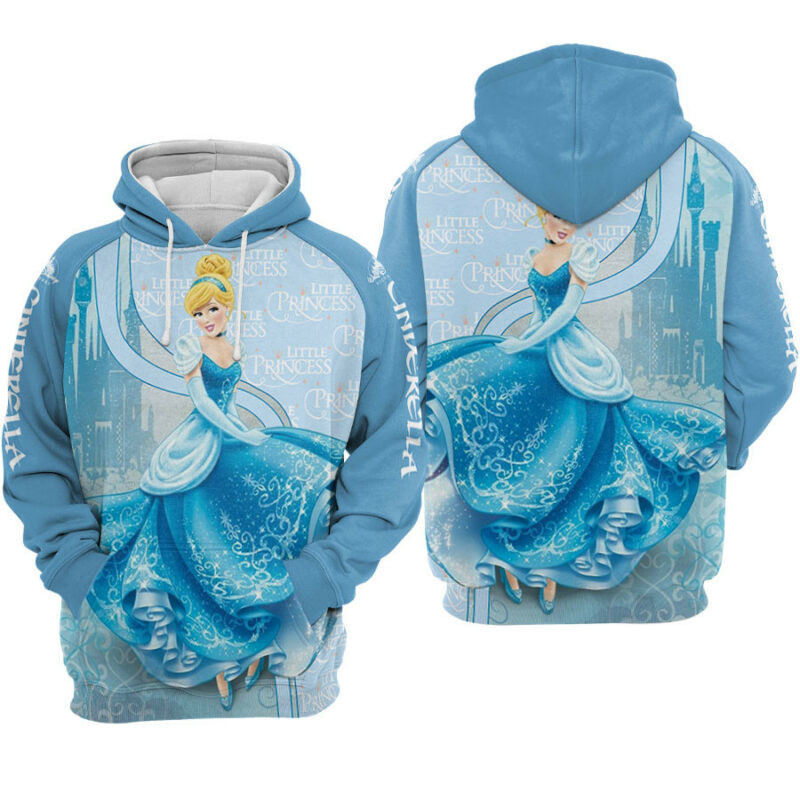 Cinderella Princess Castle Hoodie Zip Hoodie