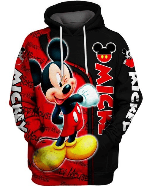 Funny Mickey Mouse Comics 35 Cartoon Graphic Outfits Aop Hoodie, Zip Hoodie