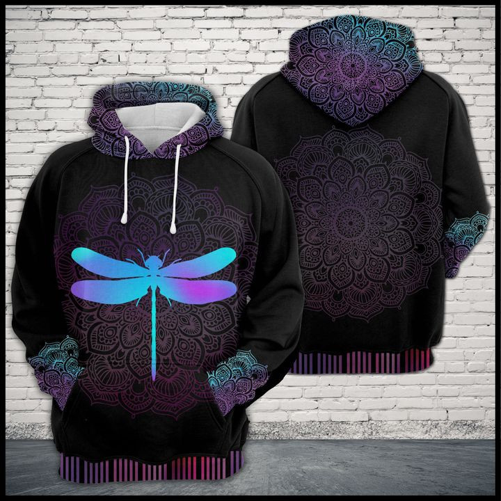 Dragonfly Zen Pattern 3D All Over Print Hoodie & Zip Hoodie