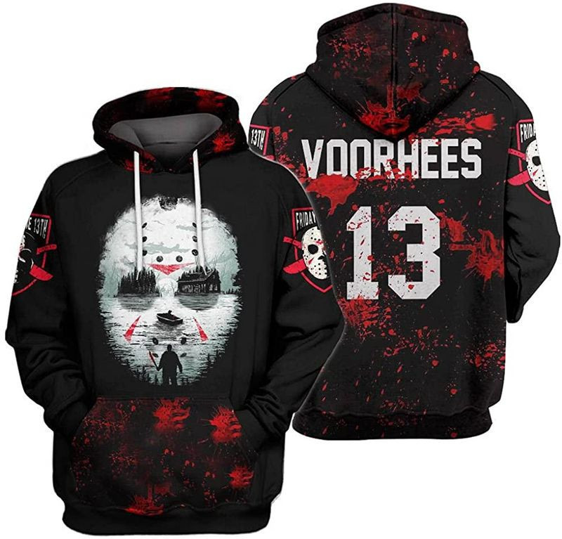 Friday 13th Jason Halloween Funny 3d Hoodie G