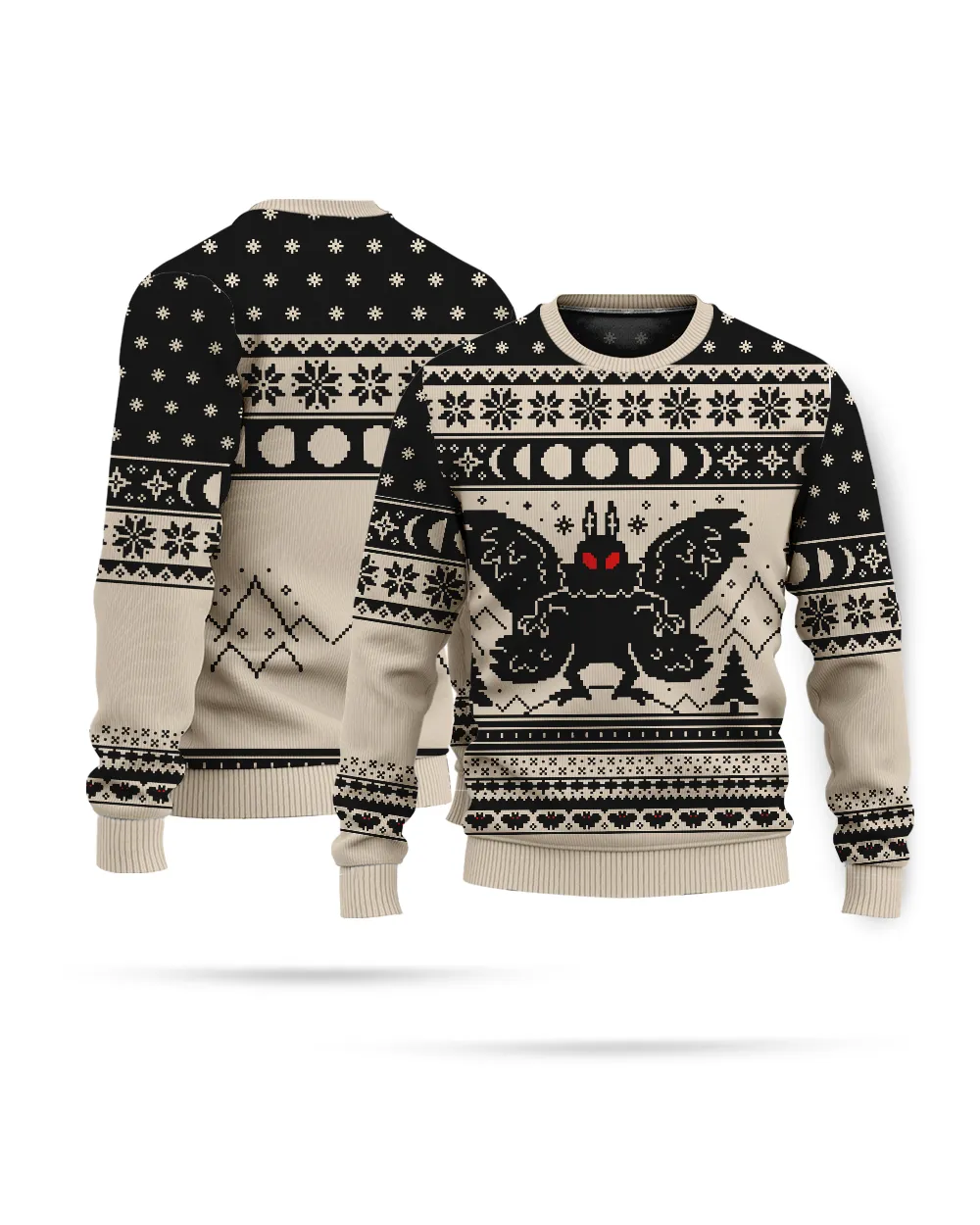 Mothman Ugly Christmas Sweater
