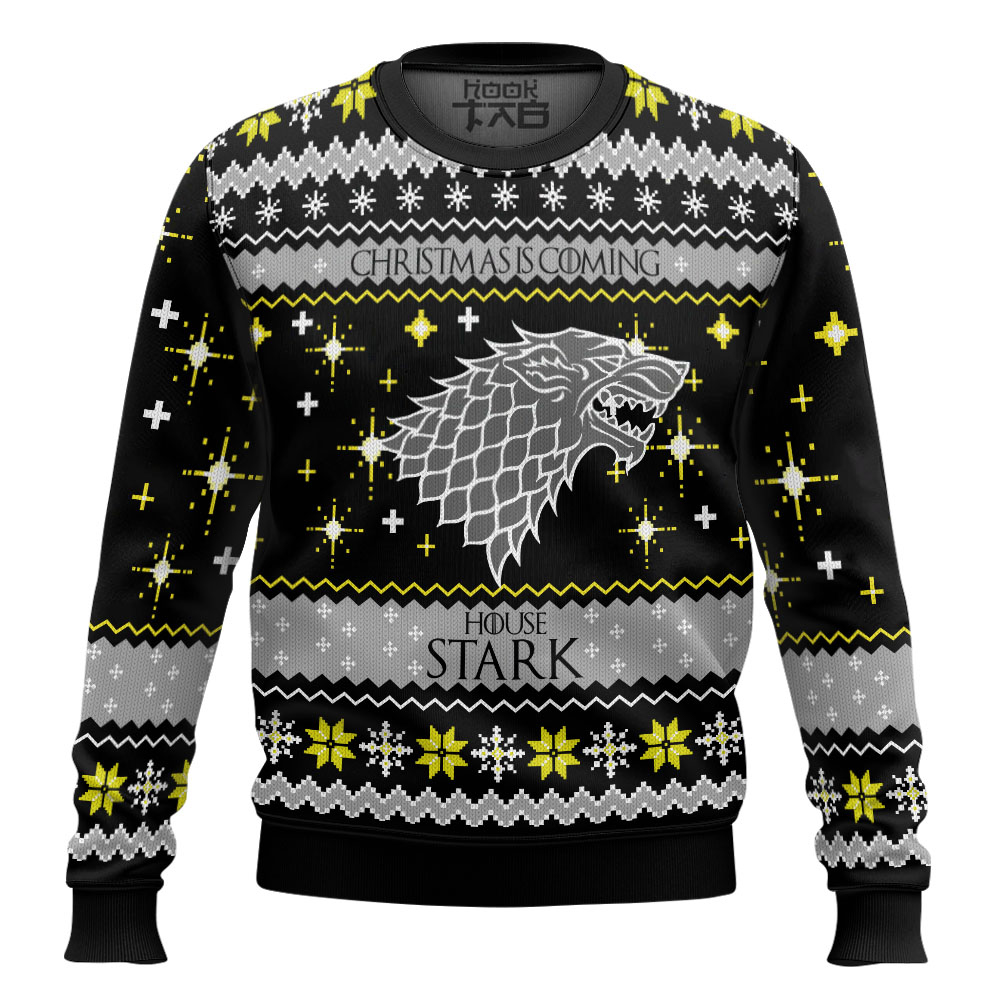 Christmas Is Coming House Stark Game Of Thrones Ugly Christmas Sweater