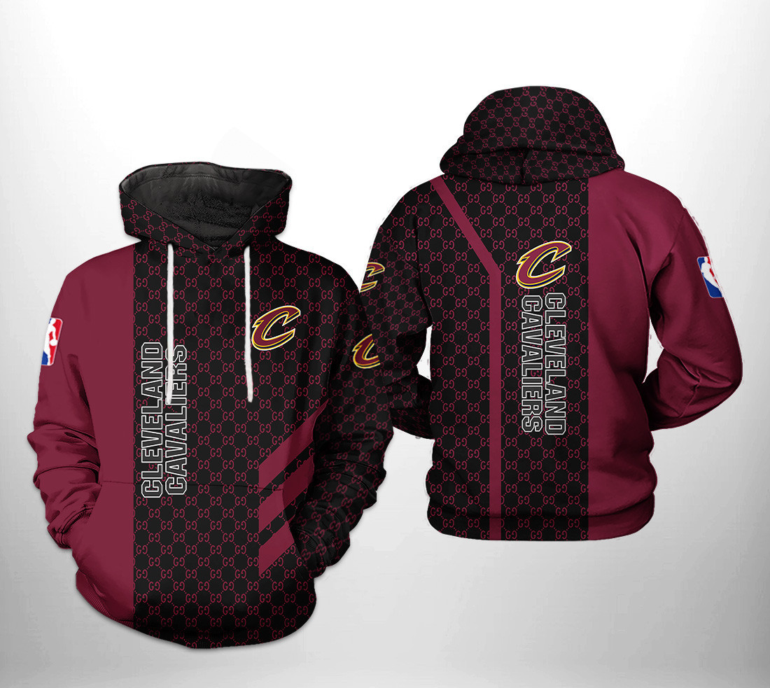 Cleveland Cavaliers Team Pattern Mix 3D All Over Print Hoodie & Zip Hoodie