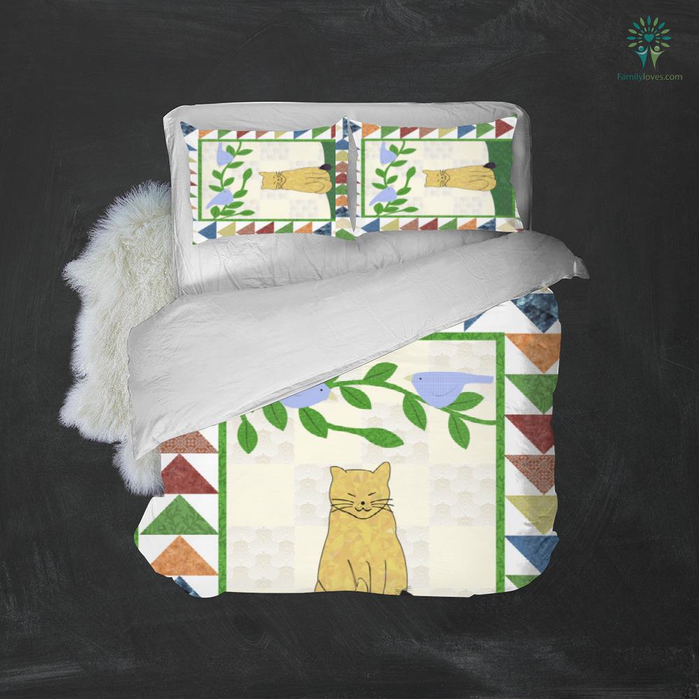 Cat Bedding Set Cartoon Cat You Kinda Pawsome Duvet Covers