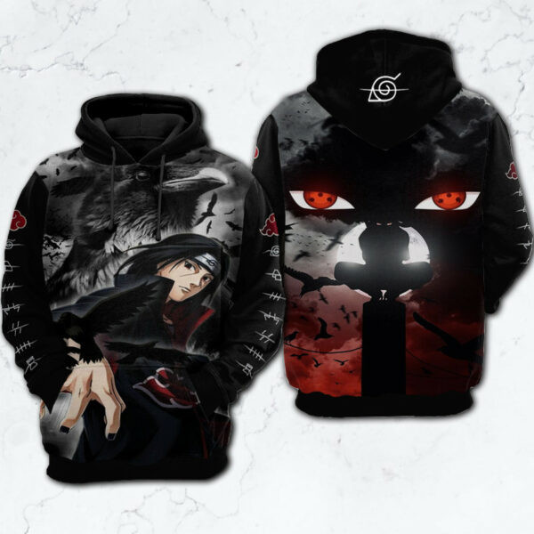Uchiha Itachi Akatsuki Naruto Anime Fan Gift, Uchiha Itachi Akatsuki Naruto Anime Fleece Jacket 1839