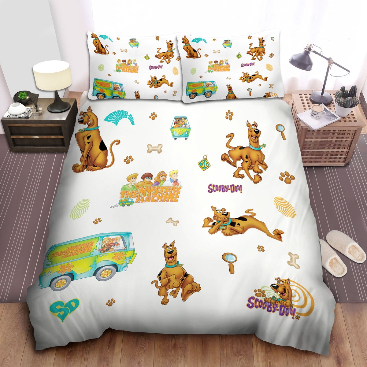 Scooby Doo Bedding Set Scooby Doo Friends And Van Pattern Duvet Covers
