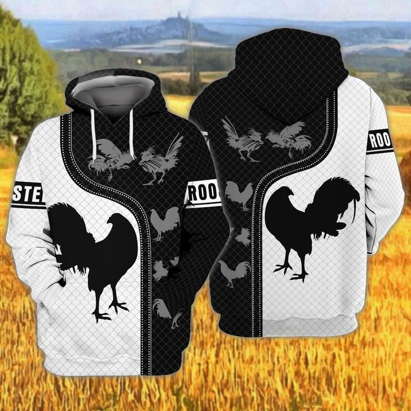 Rooster 7 3d Hoodie Zip Hoodie