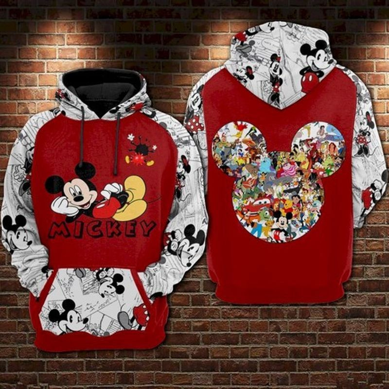 Mickey And Friends 3d Hoodie