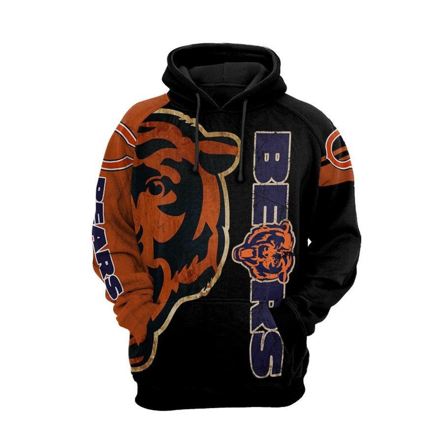 Chicago Bears Football Tiger 3D All Over Print Hoodie & Zip Hoodie