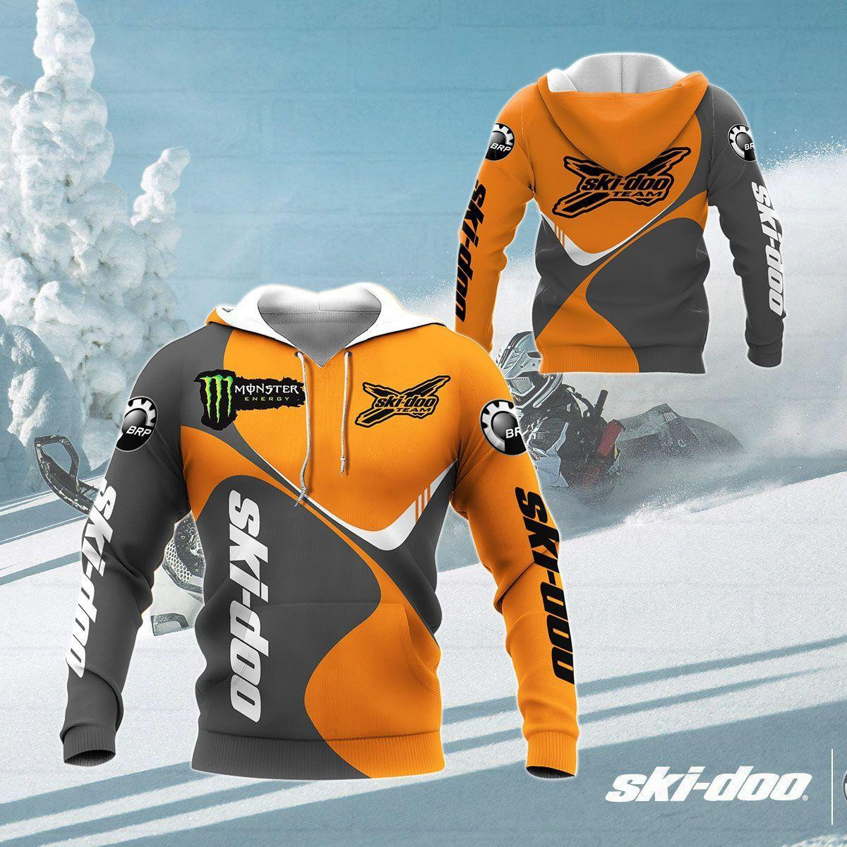 Ski-doo Racing Team 7k778 3d Zip Hoodie Hoodie Ii0